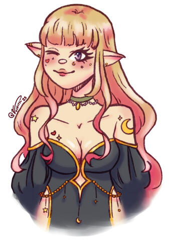 Vtuber Portrait - Celestial Goddess 2025 Vtuber Portrait - Celestial Goddess 2025
